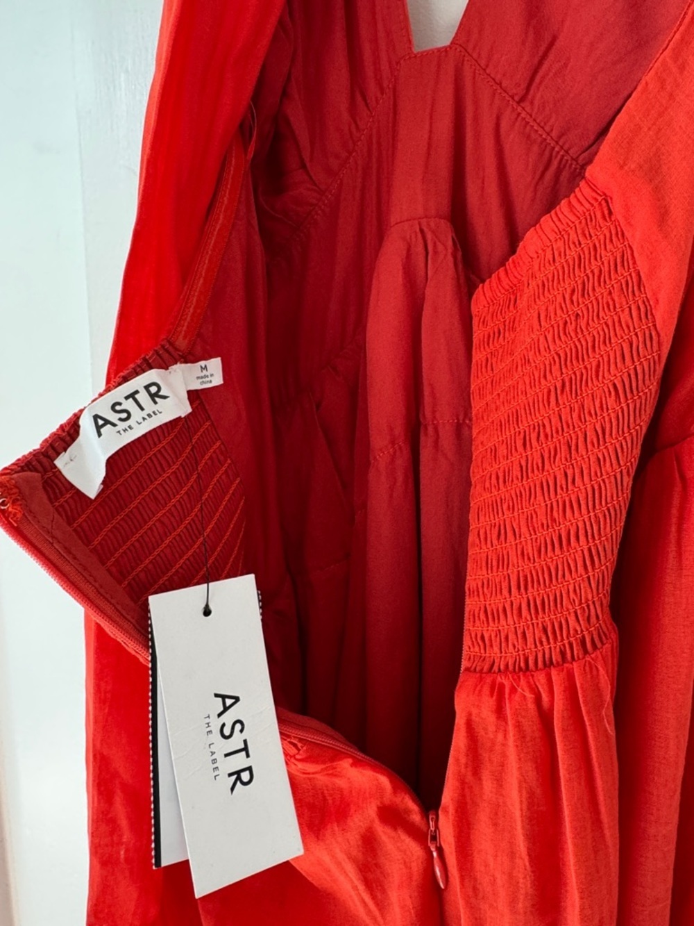 NWT Anthropologie ASTR the Label Orange Kalia Halter Keyhole Dress M - Picture 13 of 16
